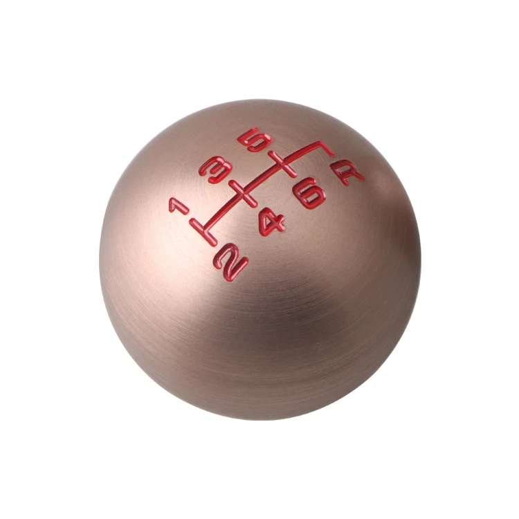 Palanca de cambios manual universal de metal oro rosa de 6 velocidades para coche MT Foto 2 de 4