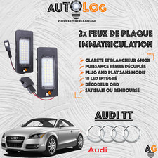 ✳️ 2x Feux de plaque d'immatriculation LED AUDI TT ✳️ Anti-Erreur OBD ✳️