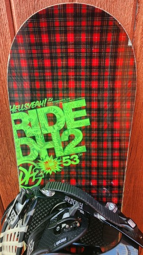 Ride DH2 153cm Snowboard With XL Bindings - Picture 2 of 10