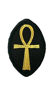 Ankh Patch Embroidered Iron/Sew on Egyptian Mysticism Symbols Fortune Ancient 