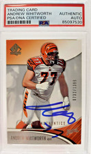 ANDREW WHITWORTH AUTO #/1399 ROOKIE 2006 Upper Deck SP Authentic PSA DNA Signed