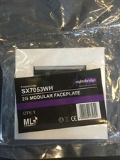 Knightsbridge ML Accessories SX7053WH 2G Modular Face Plate - New & Sealed