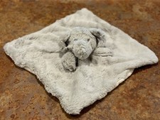 Koala Baby Lovey Elephant Security Blanket Rattle Plush Gray Babies R Us 14x 14"
