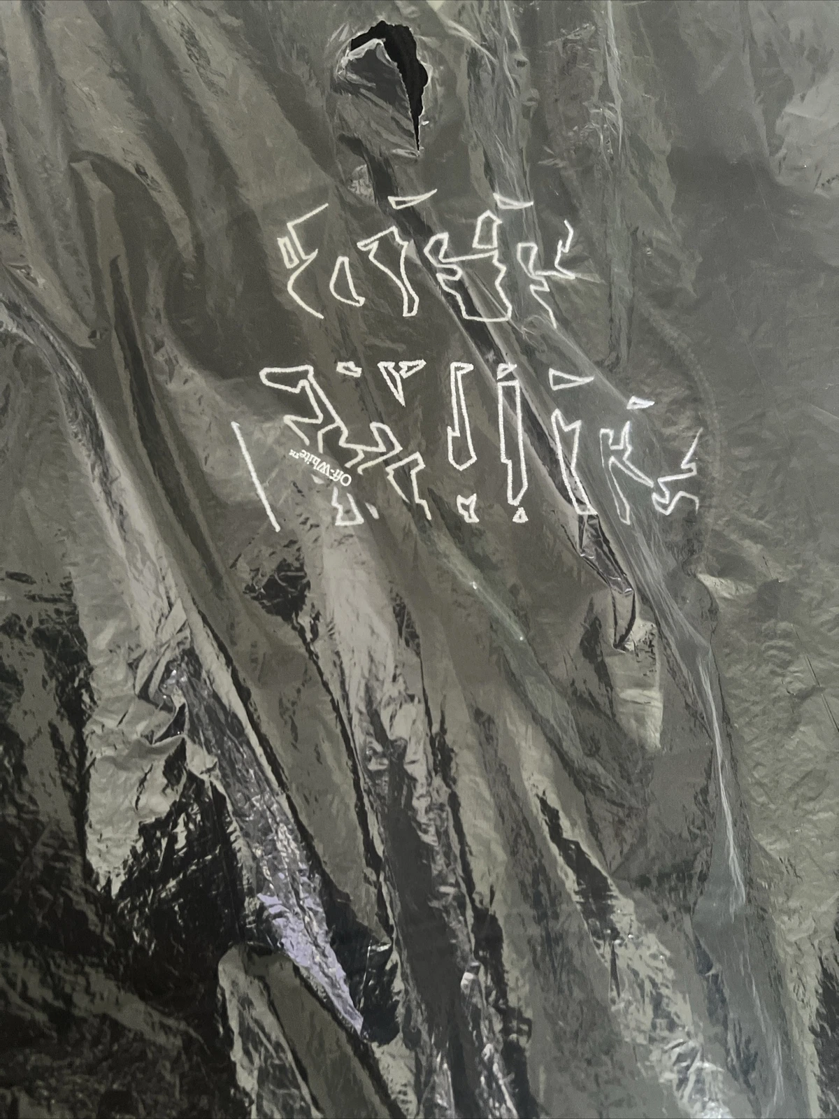 OFF WHITE Felpa con cappuccio freccia Neen BIANCA SPORCA