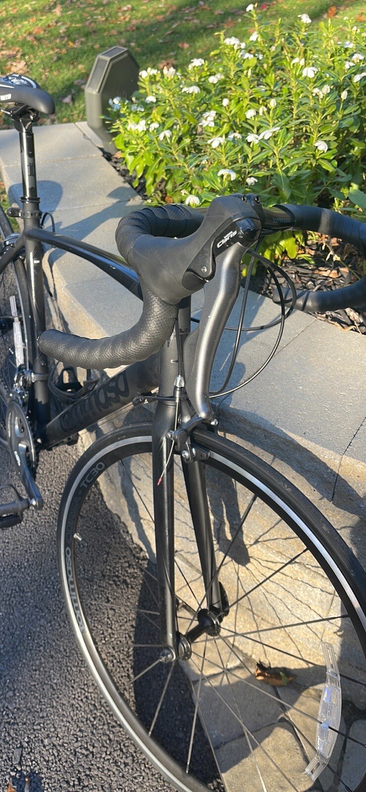 matte black road bike