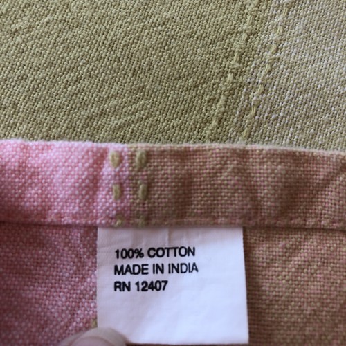 Unbranded Cotton Spring-color Check Tablecloth 54x74 Pinks/Greens/Whites - Picture 5 of 6