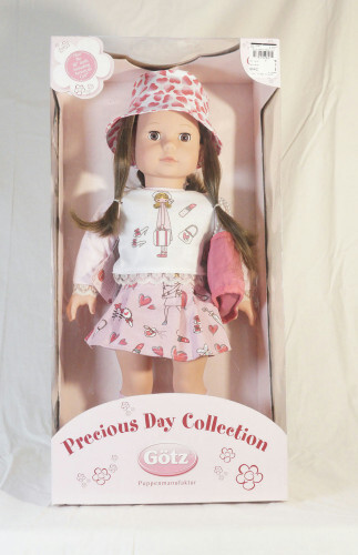 Gotz Precious Day Doll New in Box Pink Brown Wash Style Hair