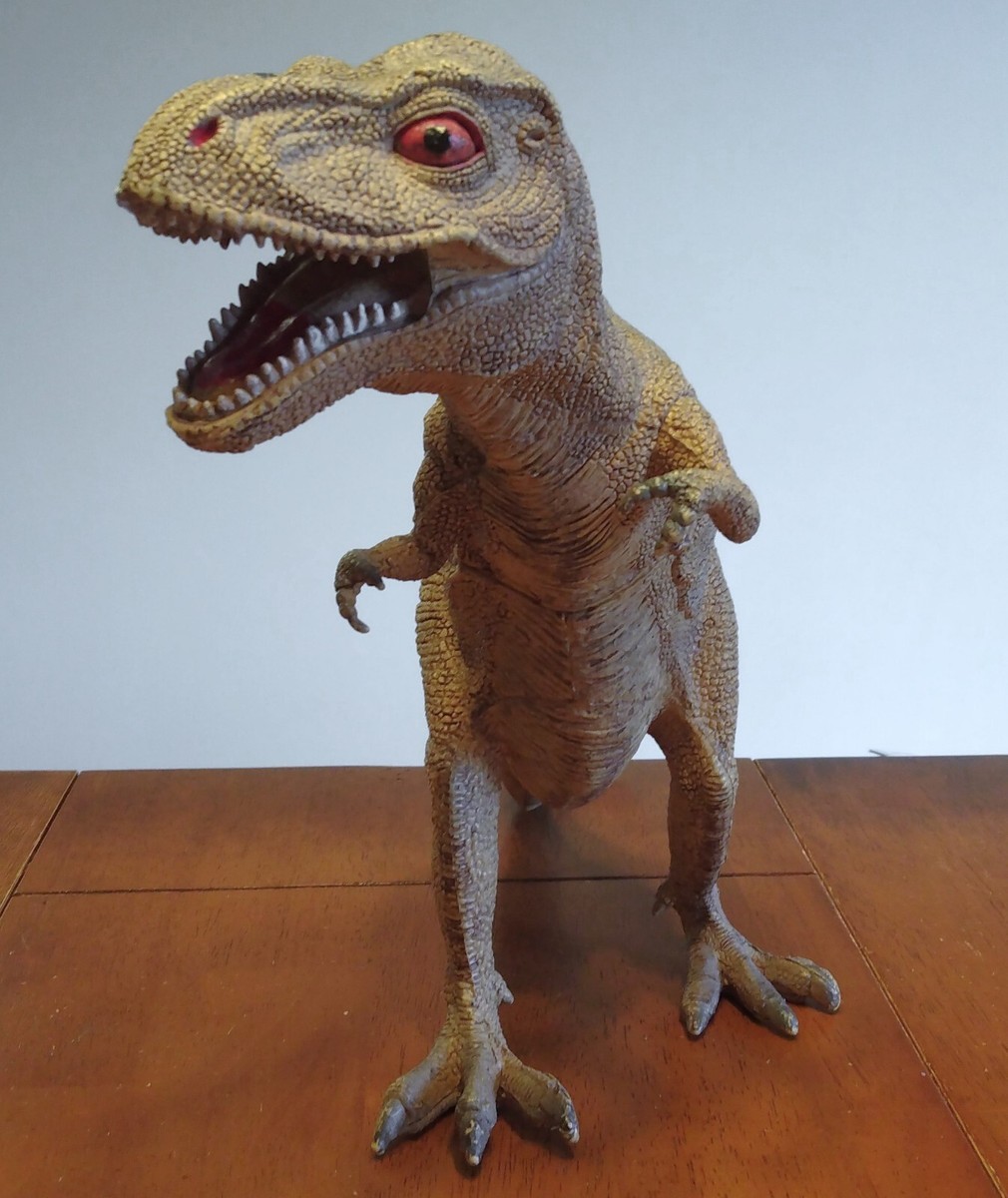 Vintage 1980s Large PVC Tyrannosaurus rex Dinosaur Toy 11