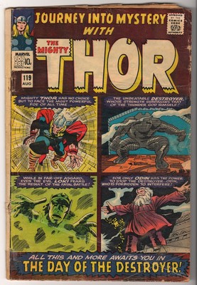 Marvel Comics G+ THOR #119 Journey into mystery  KIRBY DESTROYER