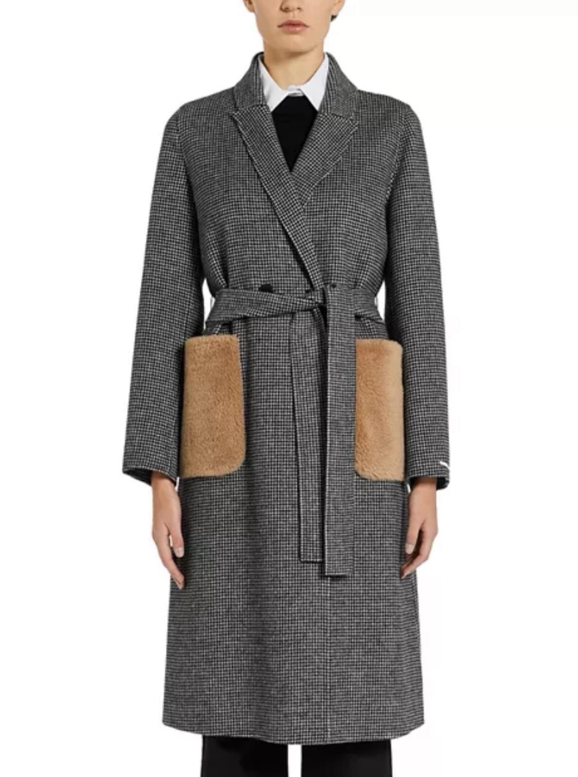 🔥 Max&Co By MAX MARA Coat🔥Lana Long Wool Plush Coat Grey IT44_FR42_EN40 image 2