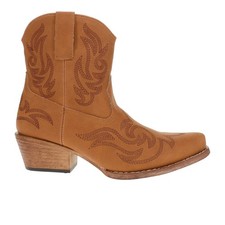 Roper Ridge Embroidered Cowboy Womens Brown Casual Boots 09-021-0191-3810
