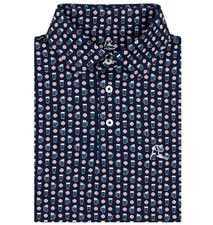 Rhoback American The Ballgame Mens Short Sleeve Performance Polo Shirt