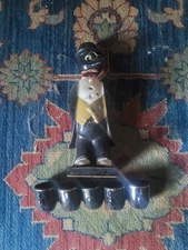 Vintage Old Crow Decanter  With Glasses