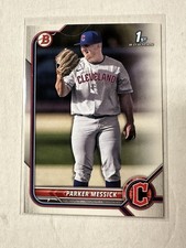 Parker Messick RC 2022 Bowman Draft #BD71 Indians Guardians 1st Bowman HOT!