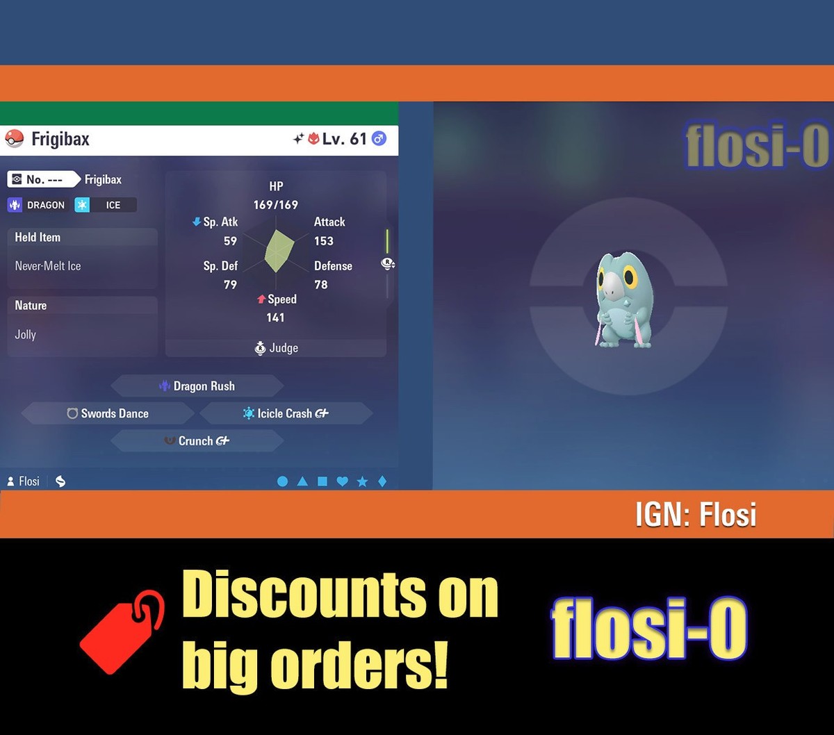 6IV Shiny Frigibax Pokemon Legends ZA (Legends Z-A) | eBay