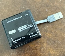 Sunpak 72-in-1 High-Speed Card Reader Built In USB 2.0 Self Storage Plug