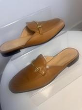 Russell and Bromley Women’s Brown Snaffle Loafer Mules - UK 5 - RRP £195