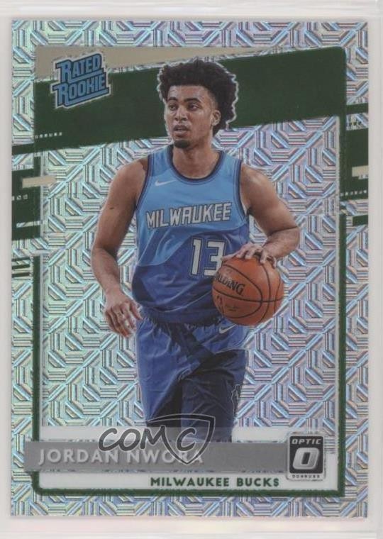 2020-21 Panini Donruss Optic Rated Rookie Choice Prizm Jordan Nwora #189 09p7