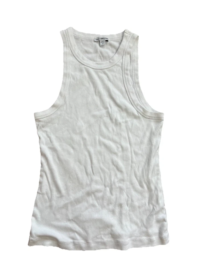 Camiseta sin mangas JAMES PERSE SUNSET para mujer sin mangas blanca pigmento talla 3 A000892 Foto 3 de 4