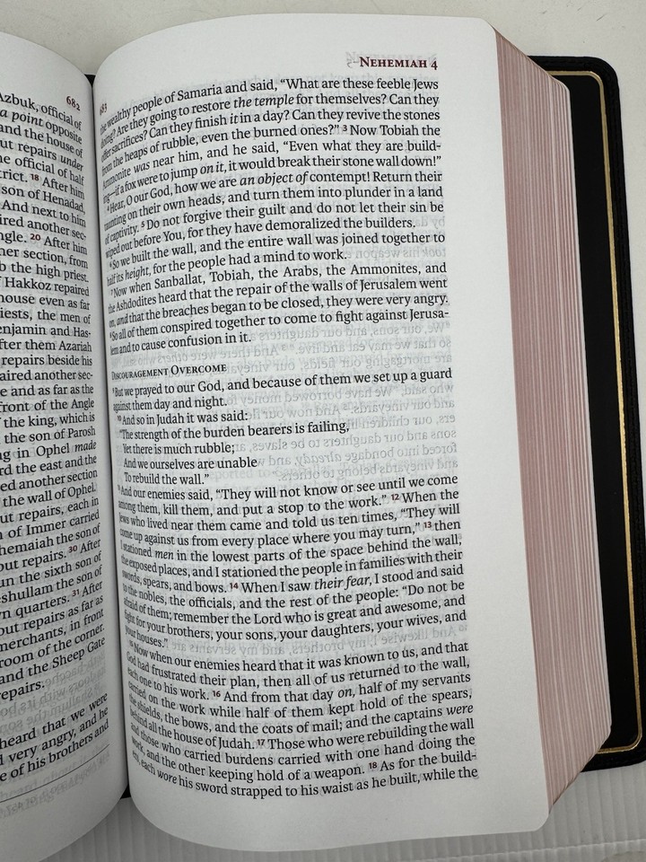 NASB Single-Column Personal Size Bible,Black Premium Goatskin | eBay