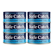 Safe Catch Canned Wild Tuna Fish, Caught, Lowest 5 Ounce Pack of 6