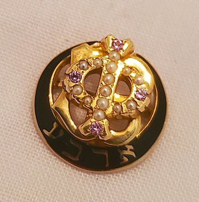 Immaculate 14Kt. Gold GAMMA PHI BETA Sorority Pin/Badge
