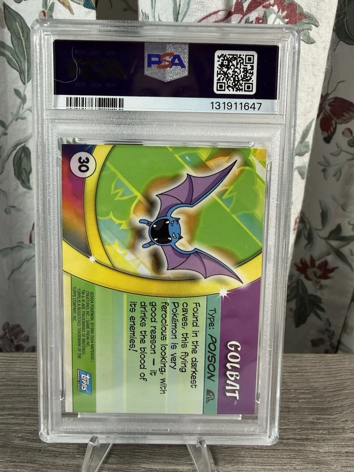 Pokemon 2004 Topps Advance Challenge Foil #30 Golbat PSA 10 - Image 2 of 2