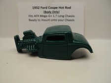 HO scale Slot Car Custom Resin Body Green 1932 Ford Coupe Fits AFX Mega-G 1.7
