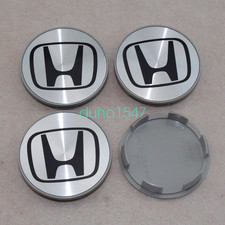 Silverblack Honda Set Of 4 Wheel Center Caps 69mm Silverblack Honda Set Of 4 Wheel Center Caps 69mm