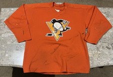 Vintage Ken Schinkel Worn Pittsburgh Penguins Practice Hockey Jersey NHL