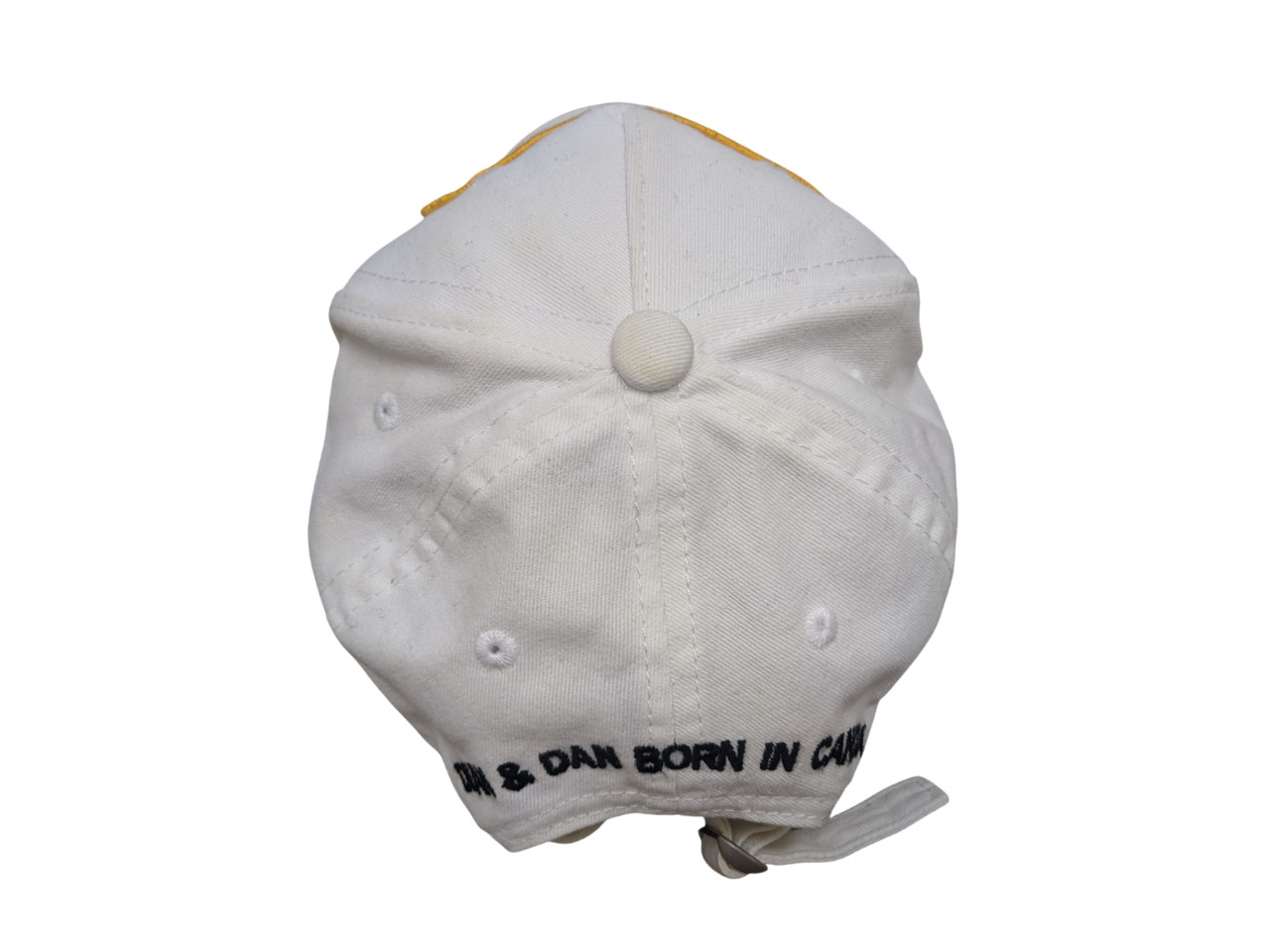 Rare DSQUARED2 White FABTF Patch Cap Hat  Italy D… - image 7
