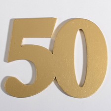 1-6 Goldene Hochzeit Tortendeko Gold Kommunion Konfirmation 15,0 x 11,5 cm