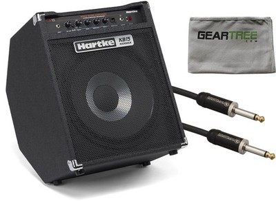 Hartke KB15 Kickback 15 500 Watt Bass Amp w/ Geartree Cloth and Premium Cable