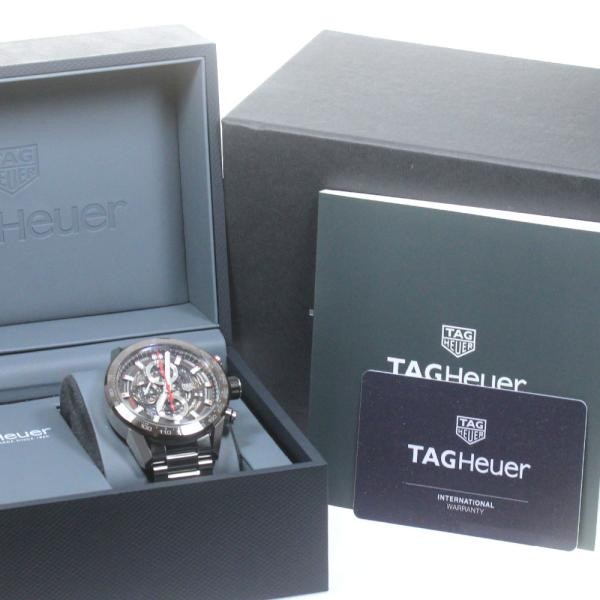Up Workshops | TAG HEUER CARRERA CAR201U-0 44mm SS/CERAMIC Automatic Chronograph Date #C115