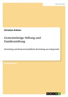GemeinnüTzige Stiftung Und Familienstiftung | Christian KräMer | Deutsch | Buch