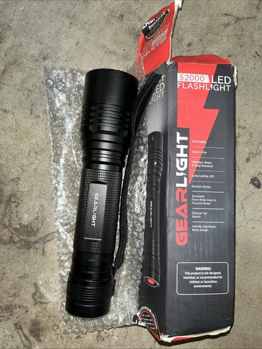 GearLight S2000 LED Flashlight High Lumens - Super Bright, Powerful, Open Box