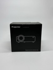 HI-04 Mini LED Projector w/ Remote 100 Screen Cables Tested Working