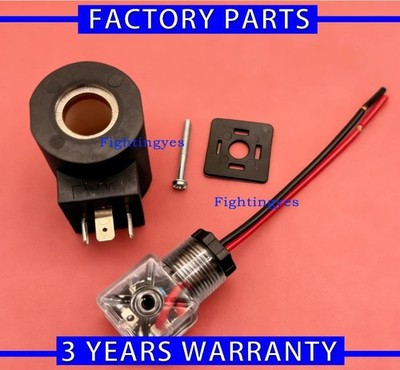 1PC 24V DC Excavator Hydraulic Solenoid Valve Coil Inner 16mm W/ Display Light