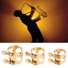 Saxofón material latón ligadura latón saxofón soprano