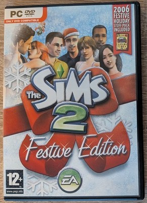 PC DVD Spiel The SIMS 2 Festive Edition Weihnachtspack  *Gut