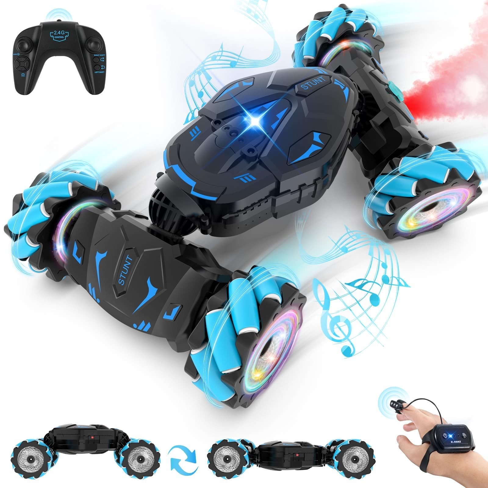 S Gesture Sensing Stunt Car, Best Gifts For Boys 6-12, 2.4ghz Remote...