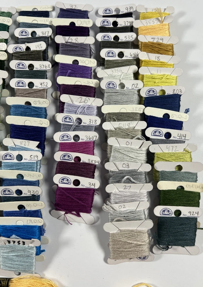 Large Lot of 148 Cards of Carded Embroidery Floss Plus 10 Skeins Free Shipping - Image 4 of 4