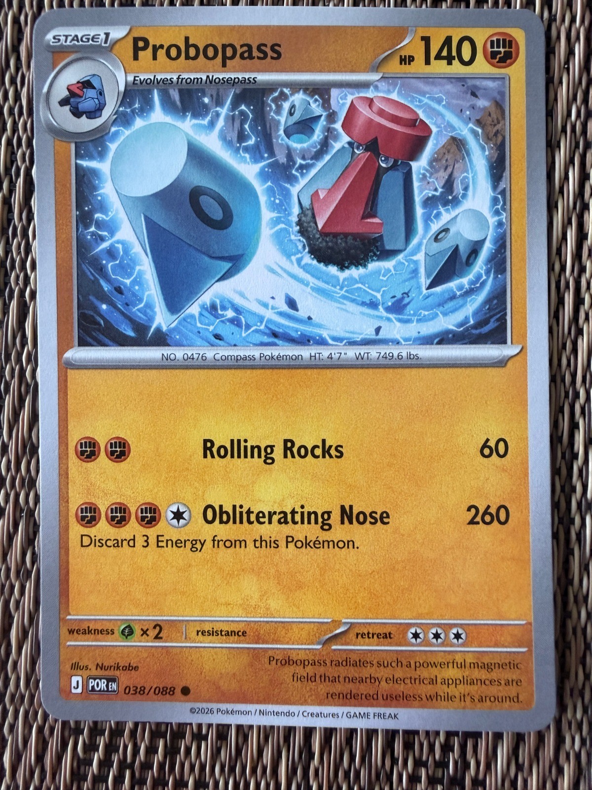 Probopass Common ME03: Perfect Order 038/088 NM