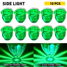 10pcs Led Watermelon Light Side Marker Clearence Lamp Truck Trailer Strobe Green