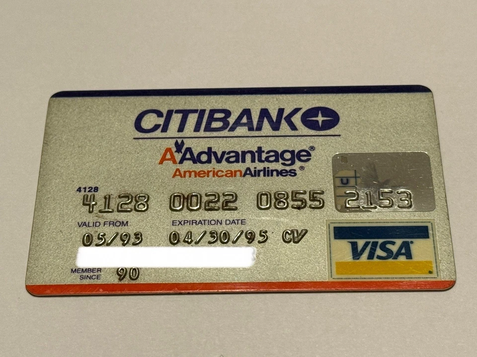 Citibank American Airlines Credit Card Expired In 1995 - Image 2 of 4