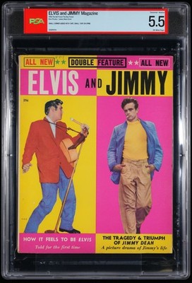 1956 Elvis PSA 5 .5 and Jimmy Magazine James Dean Music POP Culture RARE