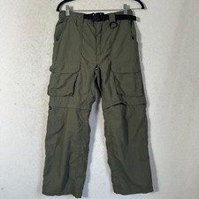 Boy Scouts of America Switchback Youth Large Convertible Cargo Pants Belt green