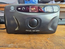 Minolta Riva AF 35C 35 mm film point and shoot camera w/ Case