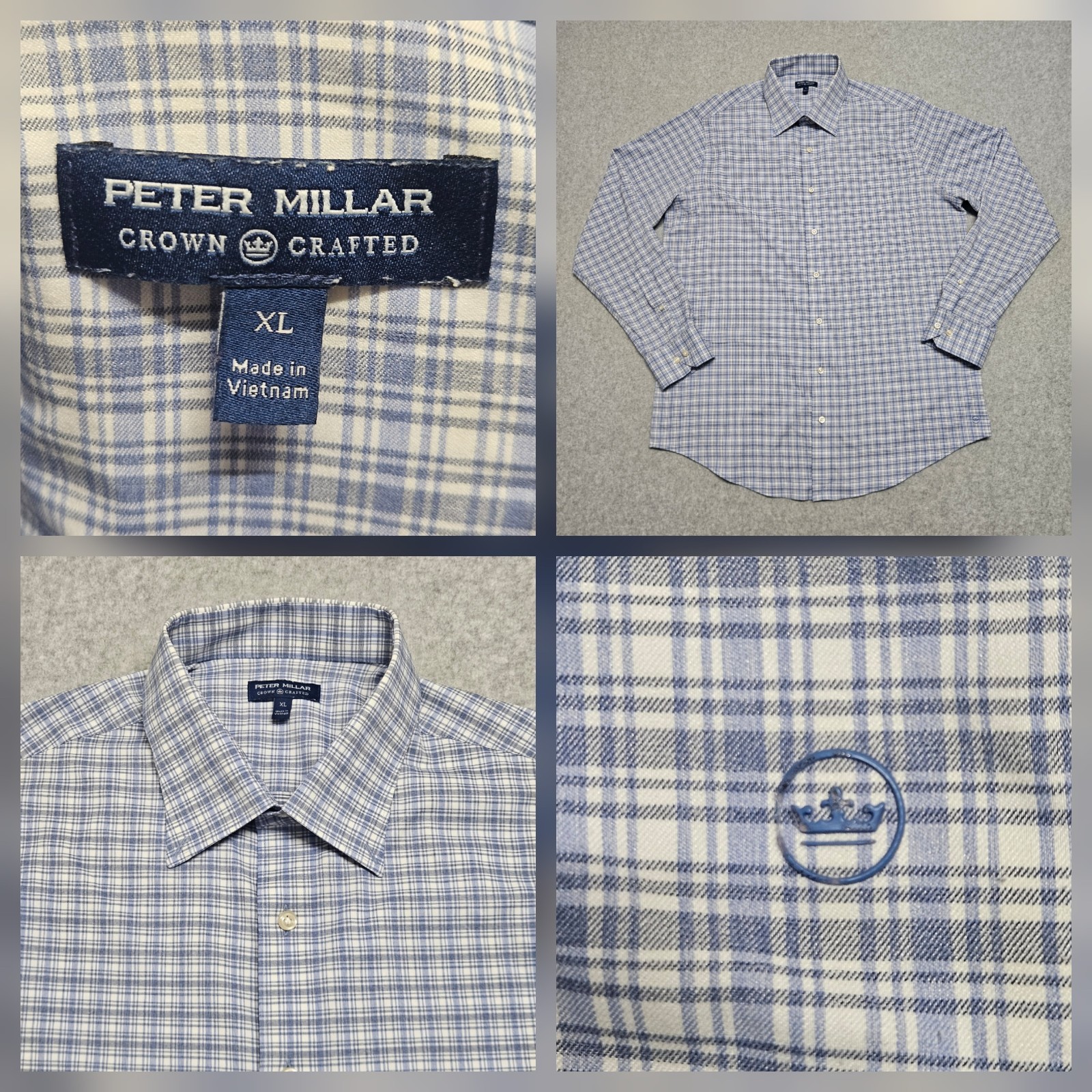 Peter Millar Crown Crafted Performance Shirt Mens… - image 1