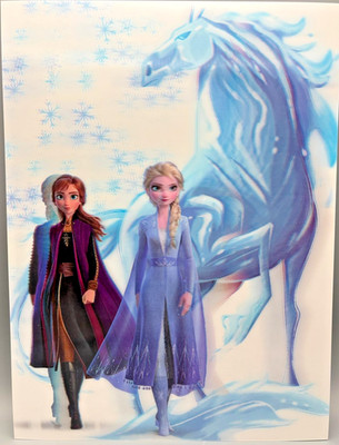 3D-Bild/Effekt-Flip-Anna & Elsa-Eiskönigin 2-30x40cm-o. Rahmen